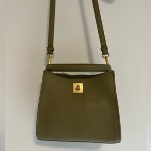 ZARA Olive Green Crossbody Bag